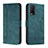 Leather Case Stands Flip Cover Holder H01X for Vivo Y20s Green