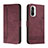 Leather Case Stands Flip Cover Holder H01X for Xiaomi Mi 11X Pro 5G Red