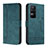 Leather Case Stands Flip Cover Holder H01X for Xiaomi Poco F4 5G Green