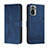 Leather Case Stands Flip Cover Holder H01X for Xiaomi Poco M5S Blue