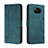 Leather Case Stands Flip Cover Holder H01X for Xiaomi Poco X3 Green