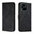 Leather Case Stands Flip Cover Holder H01X for Xiaomi Redmi 10C 4G Black