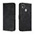 Leather Case Stands Flip Cover Holder H01X for Xiaomi Redmi 9 India Black