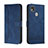 Leather Case Stands Flip Cover Holder H01X for Xiaomi Redmi 9C Blue