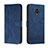 Leather Case Stands Flip Cover Holder H01X for Xiaomi Redmi Note 9 Pro Blue