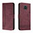 Leather Case Stands Flip Cover Holder H01X for Xiaomi Redmi Note 9 Pro Max Red