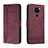 Leather Case Stands Flip Cover Holder H01X for Xiaomi Redmi Note 9 Red