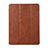 Leather Case Stands Flip Cover Holder H02 for Apple iPad Mini 4 Brown