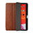 Leather Case Stands Flip Cover Holder H02 for Apple iPad Pro 12.9 (2020) Brown