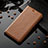 Leather Case Stands Flip Cover Holder H02P for Apple iPhone 11 Light Brown