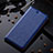 Leather Case Stands Flip Cover Holder H02P for Apple iPhone 12 Mini Blue