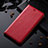 Leather Case Stands Flip Cover Holder H02P for Apple iPhone SE (2020) Red