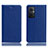 Leather Case Stands Flip Cover Holder H02P for OnePlus Nord N20 5G Blue