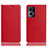 Leather Case Stands Flip Cover Holder H02P for Oppo Reno7 Pro 5G Red