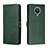 Leather Case Stands Flip Cover Holder H02X for Nokia G30 Green