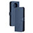 Leather Case Stands Flip Cover Holder H02X for Xiaomi Mi 10i 5G Blue