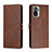 Leather Case Stands Flip Cover Holder H02X for Xiaomi Poco M5S