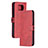 Leather Case Stands Flip Cover Holder H02X for Xiaomi Poco X3 Pro Red