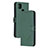 Leather Case Stands Flip Cover Holder H02X for Xiaomi Redmi 9C Green
