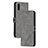 Leather Case Stands Flip Cover Holder H02X for Xiaomi Redmi 9i Gray