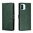 Leather Case Stands Flip Cover Holder H02X for Xiaomi Redmi A1 Green