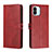 Leather Case Stands Flip Cover Holder H02X for Xiaomi Redmi A1 Red