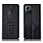 Leather Case Stands Flip Cover Holder H03P for Motorola Moto Edge S30 Pro 5G Black