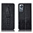 Leather Case Stands Flip Cover Holder H03P for Xiaomi Mi 12 Lite 5G Black