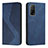 Leather Case Stands Flip Cover Holder H03X for Xiaomi Mi 10T Pro 5G Blue
