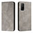 Leather Case Stands Flip Cover Holder H03X for Xiaomi Mi 10T Pro 5G Gray