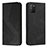 Leather Case Stands Flip Cover Holder H03X for Xiaomi Poco M3 Black