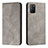 Leather Case Stands Flip Cover Holder H03X for Xiaomi Poco M3 Gray