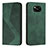 Leather Case Stands Flip Cover Holder H03X for Xiaomi Poco X3 NFC Green
