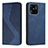 Leather Case Stands Flip Cover Holder H03X for Xiaomi Redmi 10C 4G Blue