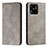 Leather Case Stands Flip Cover Holder H03X for Xiaomi Redmi 10C 4G Gray