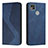 Leather Case Stands Flip Cover Holder H03X for Xiaomi Redmi 9C NFC Blue