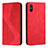 Leather Case Stands Flip Cover Holder H03X for Xiaomi Redmi 9i Red