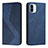 Leather Case Stands Flip Cover Holder H03X for Xiaomi Redmi A1 Blue