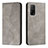 Leather Case Stands Flip Cover Holder H03X for Xiaomi Redmi K30S 5G Gray