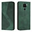 Leather Case Stands Flip Cover Holder H03X for Xiaomi Redmi Note 9 Green