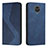 Leather Case Stands Flip Cover Holder H03X for Xiaomi Redmi Note 9 Pro Max Blue