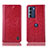 Leather Case Stands Flip Cover Holder H04P for Motorola Moto Edge S30 5G Red