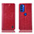 Leather Case Stands Flip Cover Holder H04P for Motorola Moto G51 5G