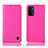 Leather Case Stands Flip Cover Holder H04P for OnePlus Nord N200 5G Hot Pink