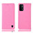 Leather Case Stands Flip Cover Holder H04P for OnePlus Nord N200 5G Pink