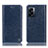 Leather Case Stands Flip Cover Holder H04P for OnePlus Nord N300 5G Blue