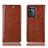 Leather Case Stands Flip Cover Holder H04P for Oppo K9S 5G Brown