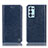 Leather Case Stands Flip Cover Holder H04P for Oppo Reno6 Pro+ Plus 5G Blue