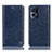 Leather Case Stands Flip Cover Holder H04P for Oppo Reno7 Pro 5G Blue