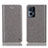 Leather Case Stands Flip Cover Holder H04P for Oppo Reno7 Pro 5G Gray